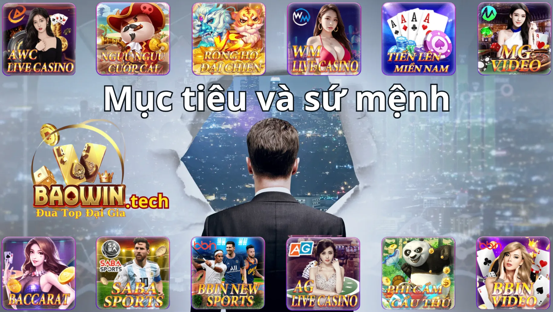 Mục tiêu, sứ mệnh hoạt động của cổng game Baowin